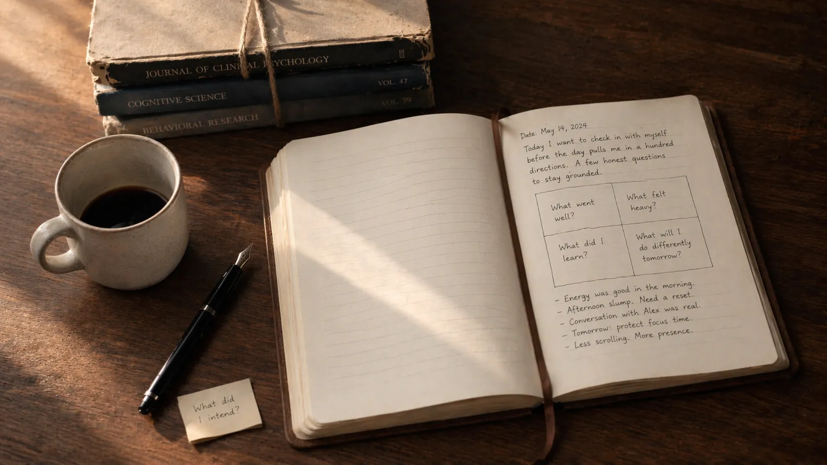 Why high performers journal: what the research says about structured written reflection, cognitive offloading, and the after-action review.